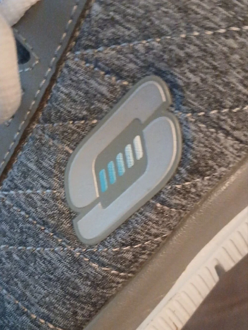 Skechers Gray Athletic Sneakers with White Laces